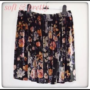 Urban Outfitters velvet skirt